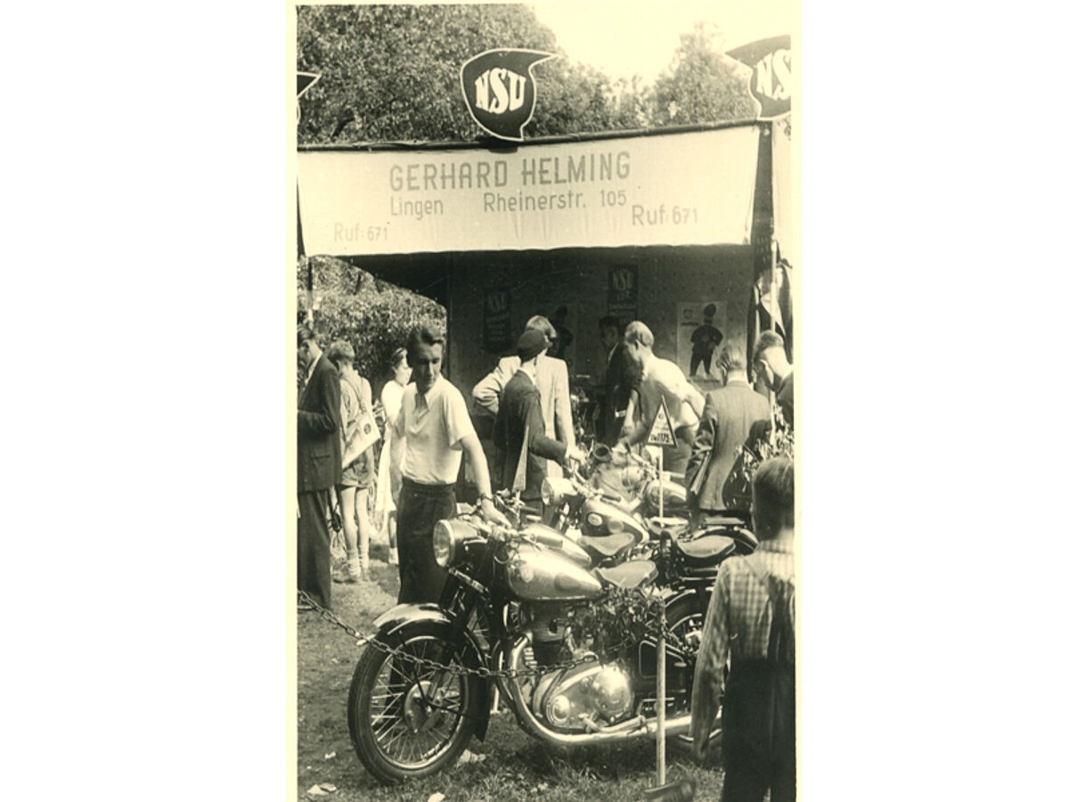1945 Beginn vom Vertrieb von NSU Motorrädern